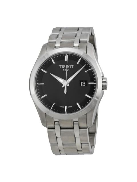 Tissot - Tissot Couturier Black Dial Stainless Steel Men's Watch T0354101105100