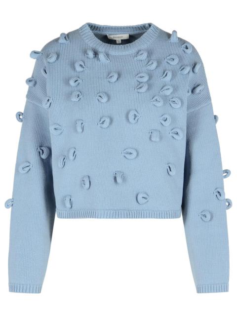 J.W. ANDERSON - Jw Anderson 'Crop' Sweater In Light Blue Cotton Blend Women