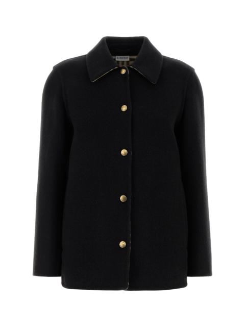 Burberry Black wool oversize shirt