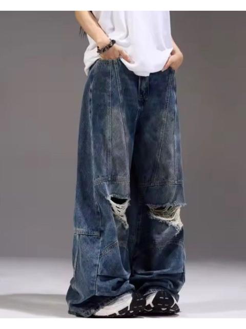 Japanese Brand - casual ripped jeans