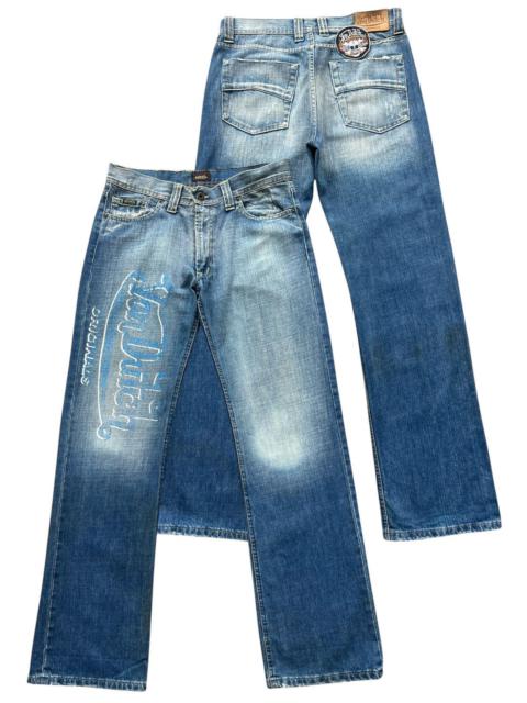 Other Designers Vintage Von Dutch Spellout Wide Baggy Denim Jeans 34x33.5
