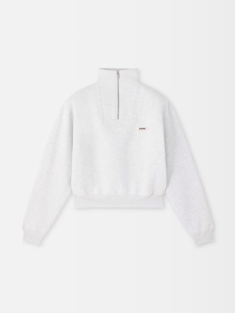 JACQUEMUS The Gros Grain zipped-rollneck sweatshirt