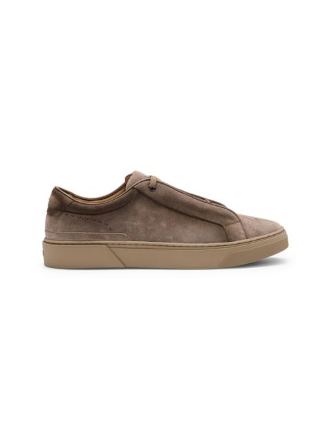 BOSS GARY LOW-TOP TRAINERS IN SUEDE