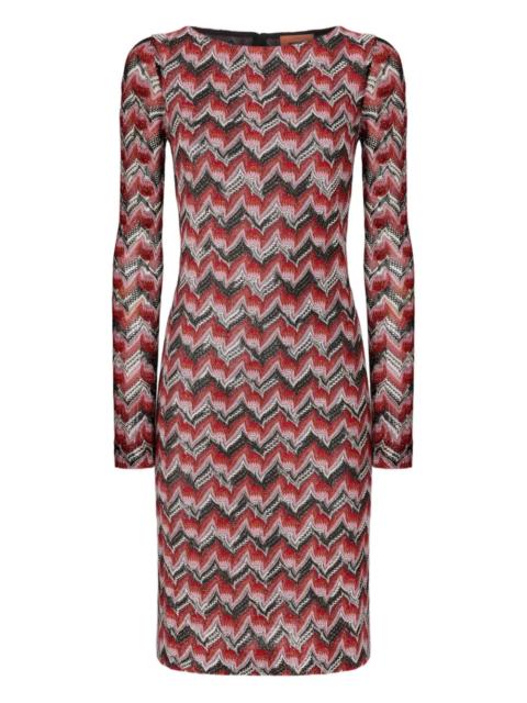 Missoni Missoni Women Midi Dress With Chevron Pattern