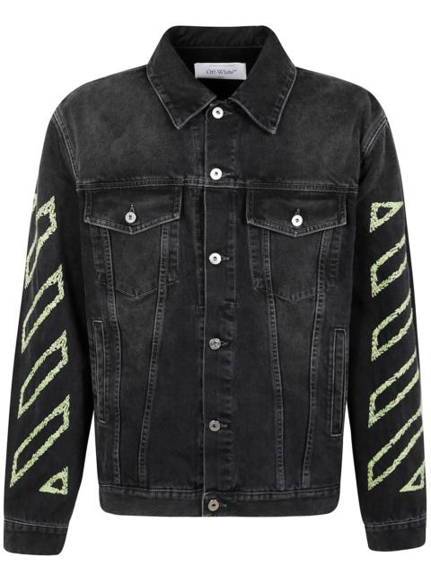 Off White Men Diag Arr Outl Den Skate Jacket