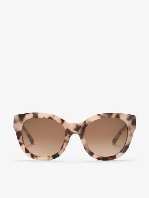 JIMMY CHOO Kati
Pink Havana Round Sunglasses