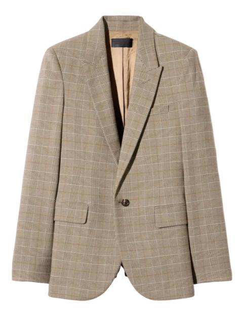NILI LOTAN Anabel Blazer in Grey/Ochre Check