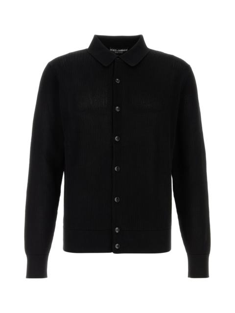 Dolce & Gabbana Black mesh cardigan