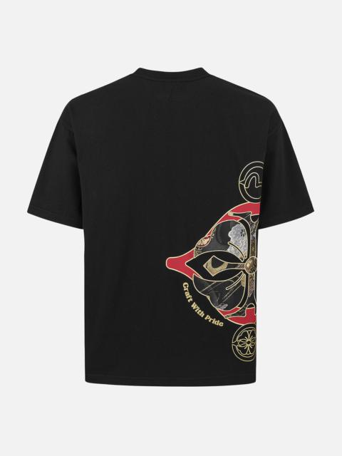 EVISU Brocade logo and Kamon Appliqué Relax Fit T-shirt