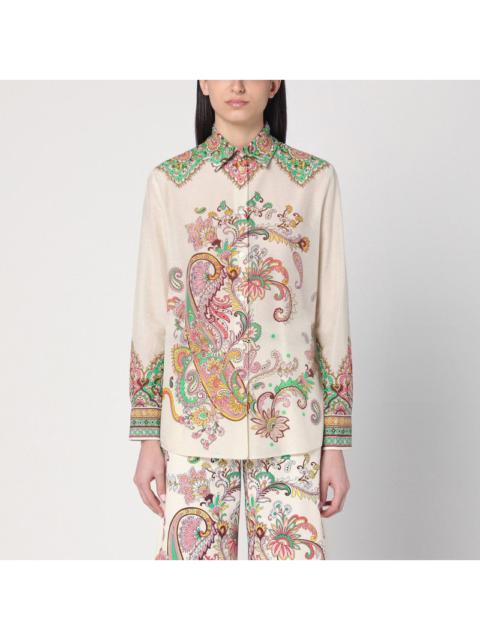 Etro ETRO Paisley print shirt in cotton and silk