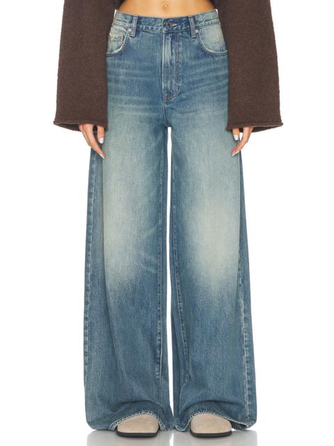 GRLFRND Luna Mid Rise Baggy Wide Leg