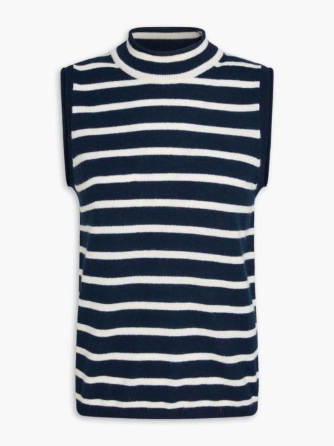 VERONICA BEARD Mahalia striped cashmere vest