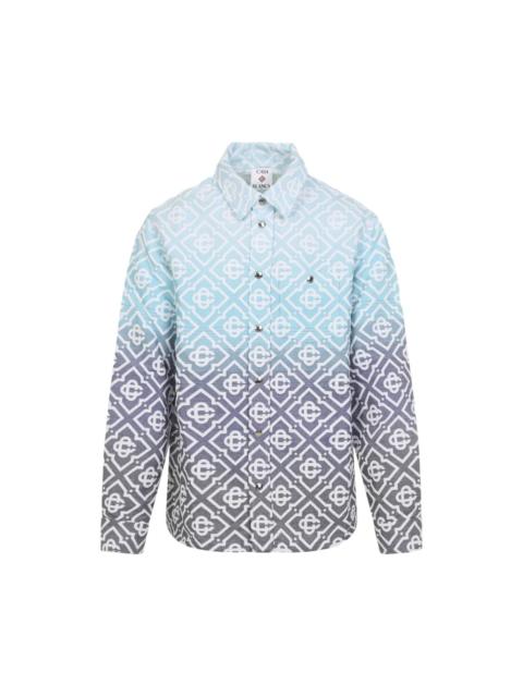 CASABLANCA CASABLANCA Blue Gradient Jacket New And Authentic (Men's siz