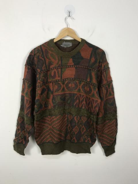 Other Designers Japanese Brand - Bruno Milano Abstract Motive Cable Knitwear #2842