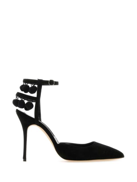 Manolo Blahnik Manolo Blahnik Women Black Suede Tumusami Pumps