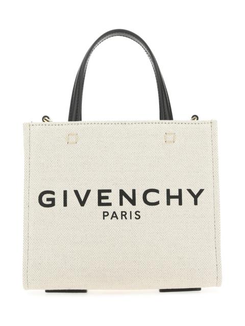 Givenchy Ivory canvas mini G handbag