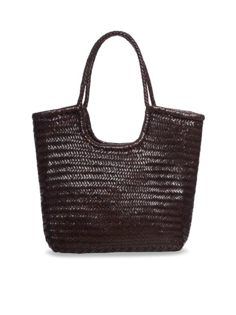 DRAGON DIFFUSION NS DIAGONAL LEATHER TOTE BAG