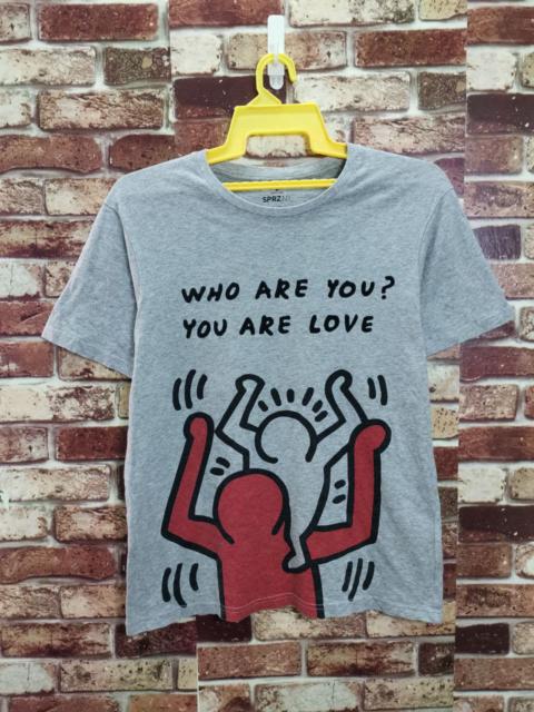 Other Designers Vintage - Keith Haring Pop Art Tees Big Who are you MEDIUM SIZE