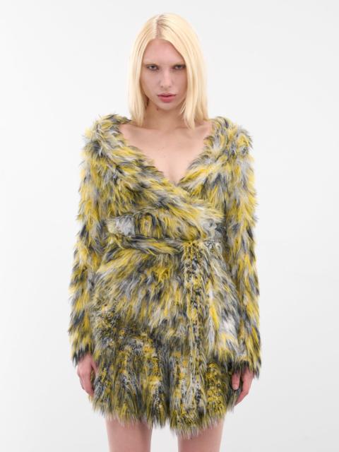 Diesel Yellow M-Annaine Fuzzy Knit Cardigan