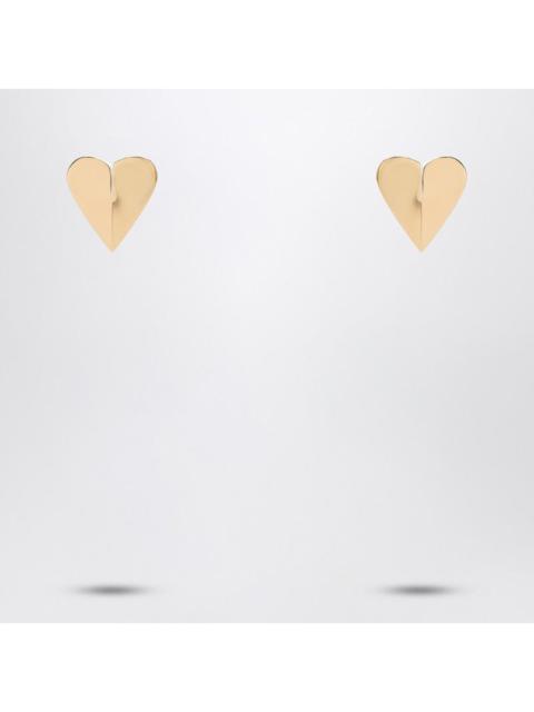 Alaïa Alaia Le Coeur Torn Gold Earrings Women