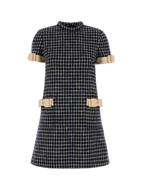 Valentino Valentino Garavani Women Embroidered Tweed Mini Dress
