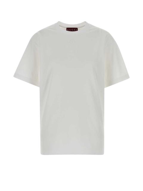 GUCCI Gucci Women White Cotton T-Shirt