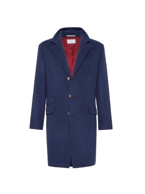 Brunello Cucinelli Water-resistant coat in Avio Blue at Nordstrom