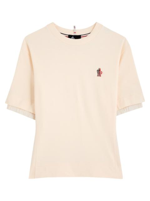 Moncler Moncler Logo-appliquéd Stretch-cotton T-shirt