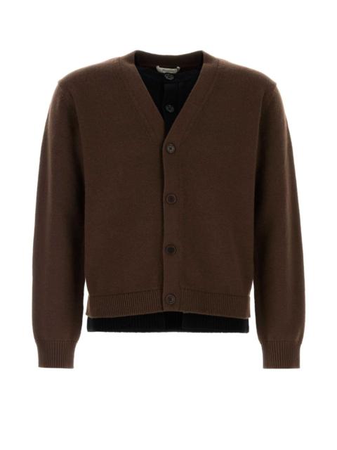 Other Designers Jw Anderson Men Brown Wool Blend Cardigan
