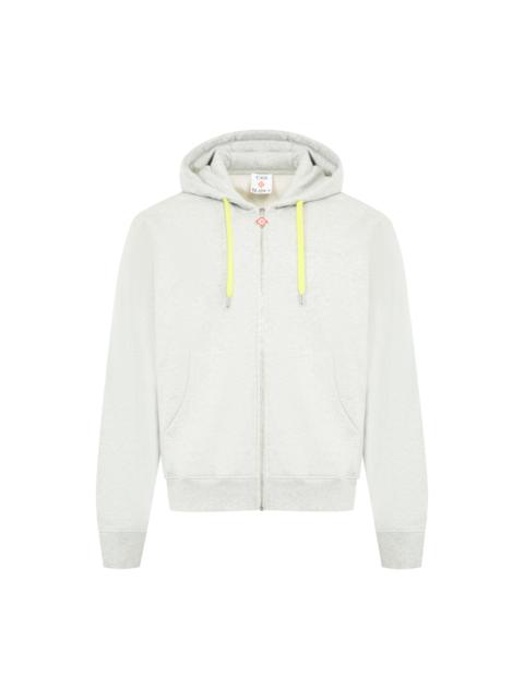 CASABLANCA CASHMERE BLEND ZIP-UP SWEATSHIRT