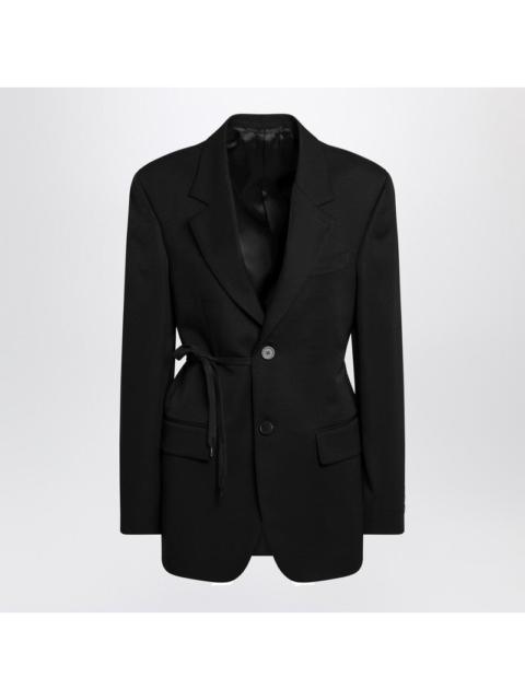 BALENCIAGA Balenciaga Black Jacket With Side Tie Women