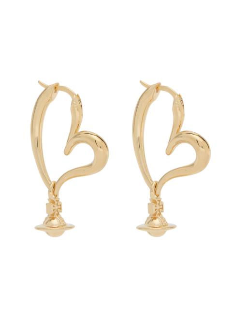 Vivienne Westwood Vivienne Westwood Emily Heart Hoop Earrings