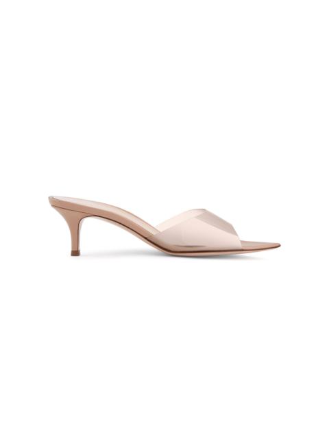 Gianvito Rossi Elle Plexi Mules neutral