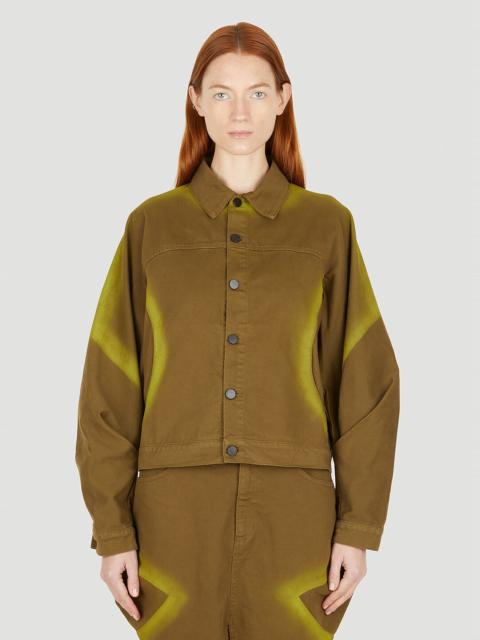 PAULA CANOVAS DEL VAS Fuzzy Denim Jacket