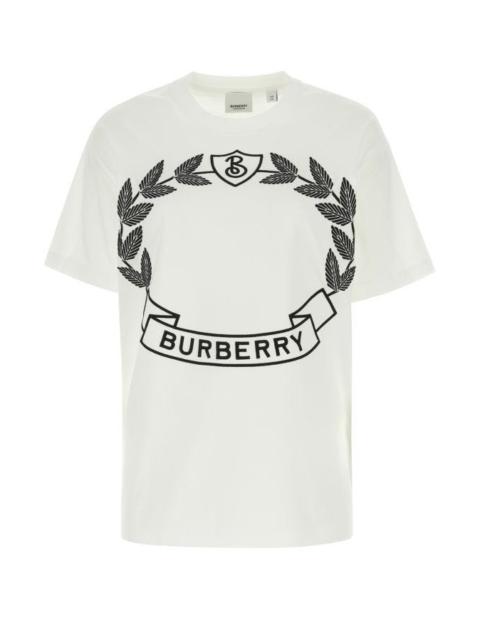 BURBERRY White Cotton Oversize T-Shirt