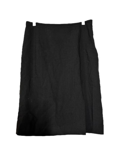 Other Designers Armani Collezioni Pencil Skirt Front Side Slit Straight 100% Wool Brown 6