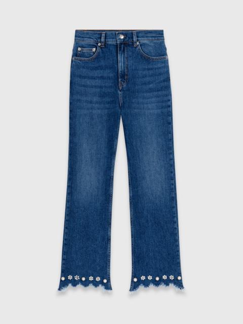 maje Beaded bootcut jeans