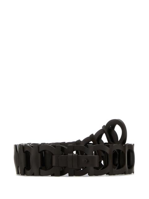 FERRAGAMO Brown leather belt