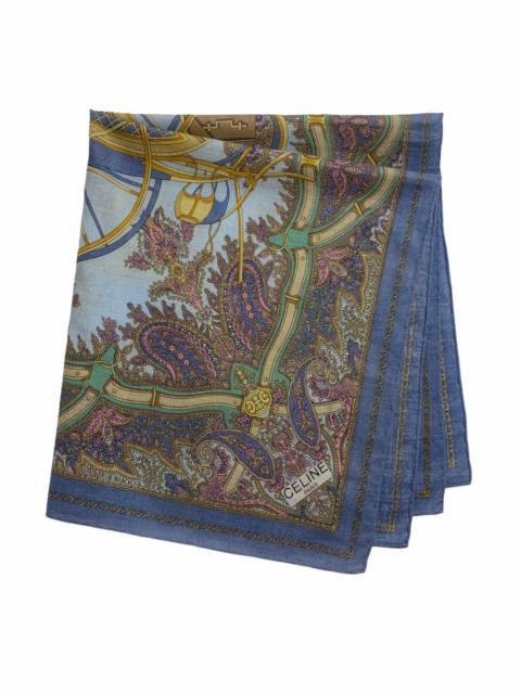 CELINE CELINE Handkerchief Pocketsquare Bandana Headband Turban