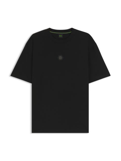 BOSS COTTON-JERSEY T-SHIRT WITH DOUBLE B MONOGRAM