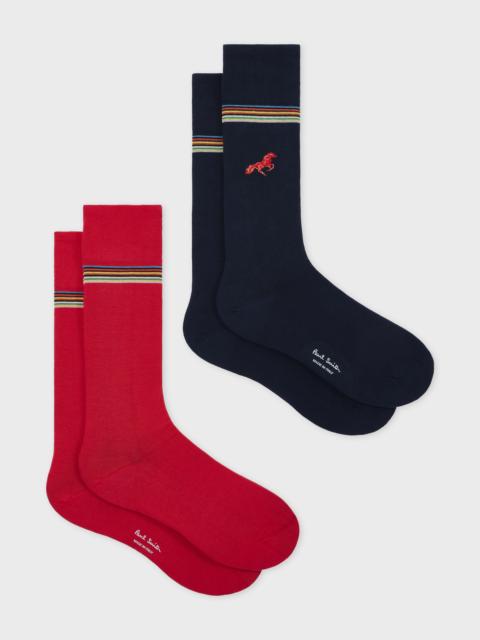 Paul Smith 'Year of the Horse' Socks Two Pack