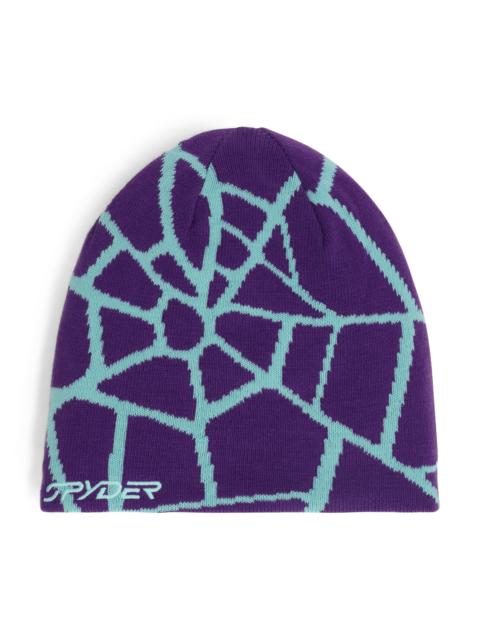SPYDER Mens Reversible Web Beanie - Glacier Blue