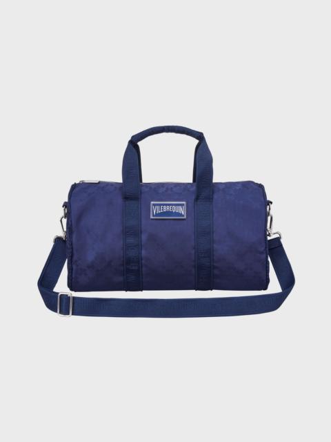 Vilebrequin Unisex Travel 48h Bag Turtle Dance Jacquard