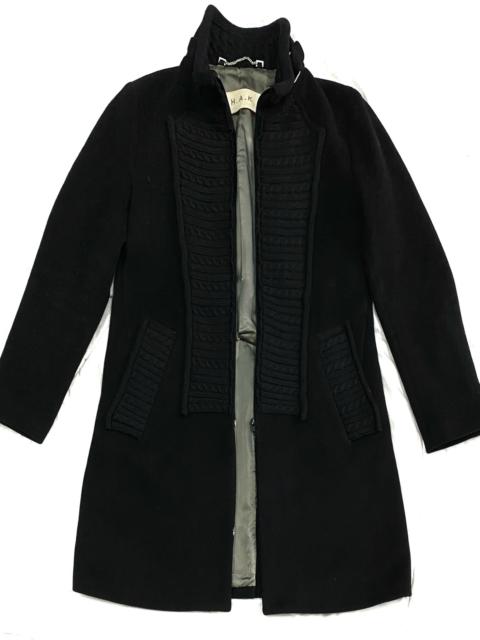Other Designers Designer - VINTAGE JAPANESE WOOL LONG COAT JACKET BY H.A.K