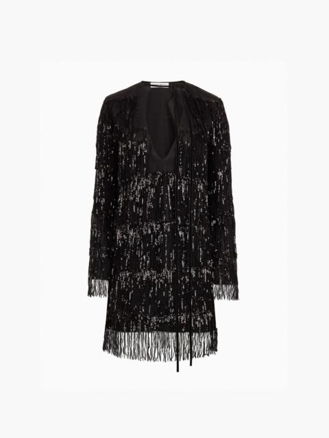 NINA RICCI Mini Sequin Fringe Dress