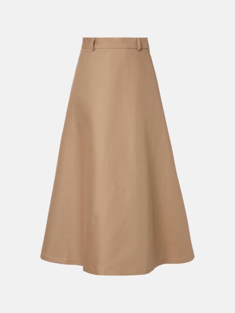 RÓHE Cotton midi skirt