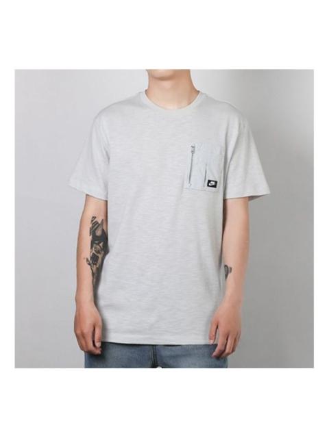 Nike Nike Sportswear Zipper Pocket Short Sleeve Gray CJ4324-028