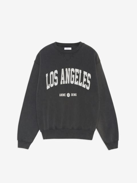 ANINE BING Ramona Sweatshirt University Los Angeles - Washed Black