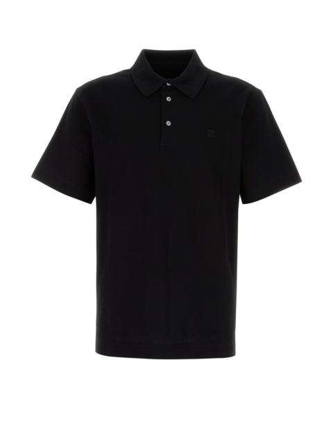 Givenchy Black piquet polo shirt