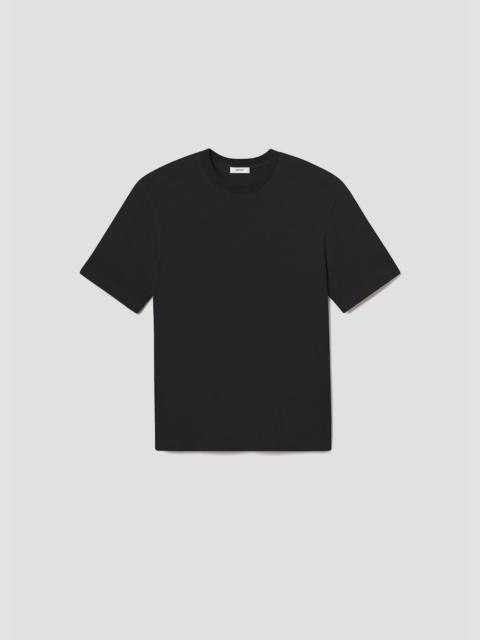 AGOLDE ASHA MOCK NECK TEE IN BLACK
